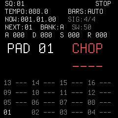 ENV 打开后旋钮变成 A D S R